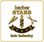 barber STARS hair industryロゴ